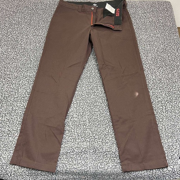 Dickies Other - Dickies Flex Pants Men 36x32 Brown Straight Leg Flat Front Pockets Adult Outdoor